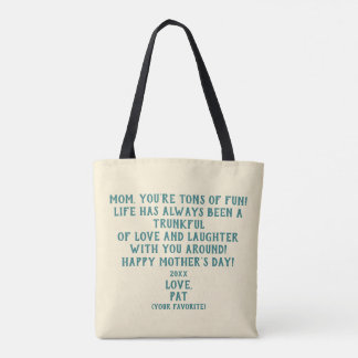 Bolso De Tela "You're Tons of Fun" Mother's Day Gift 
