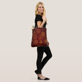 Bolso De Tela Yuletide Opulence: Hilos de oro de Navidades