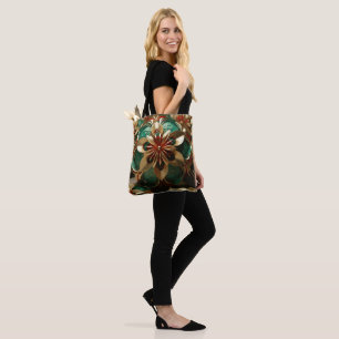 Bolso De Tela Yuletide Opulence: Hilos de oro de Navidades