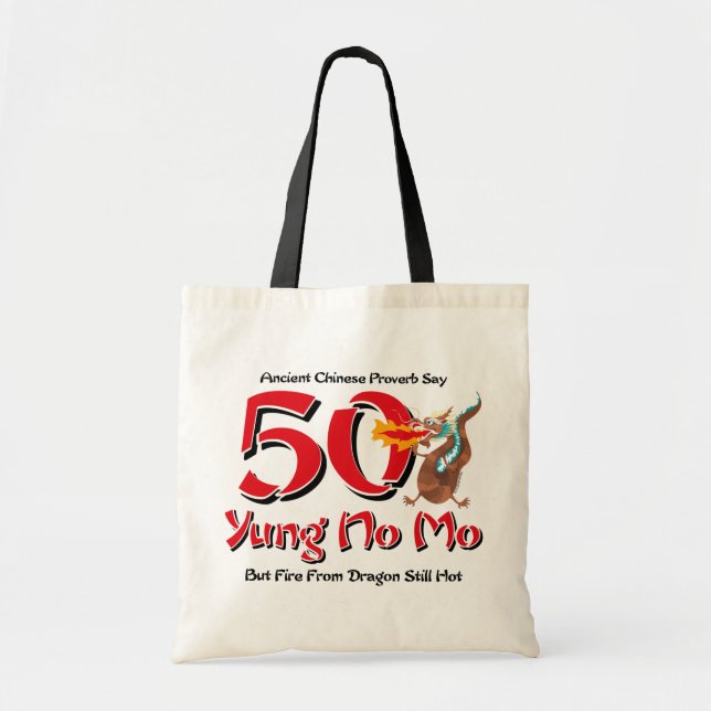 Bolso De Tela Yung ningún 50.o cumpleaños del MES (Frente)