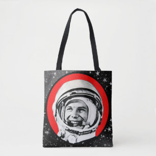 Bolso De Tela Yuri Gagarin - Héroe Soviético y Cosmonauta Tote B