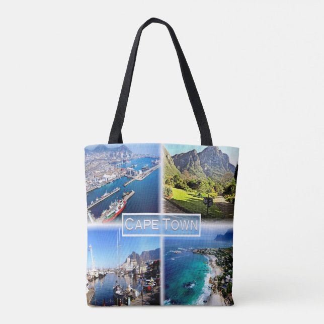 Bolso De Tela ZA Ciudad del Cabo - Puerto de Ciudad del Cabo - C (Reverso)