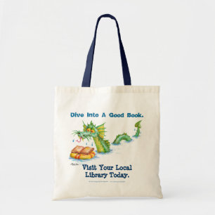Bolso De Tela Zambúllase en un buen libro