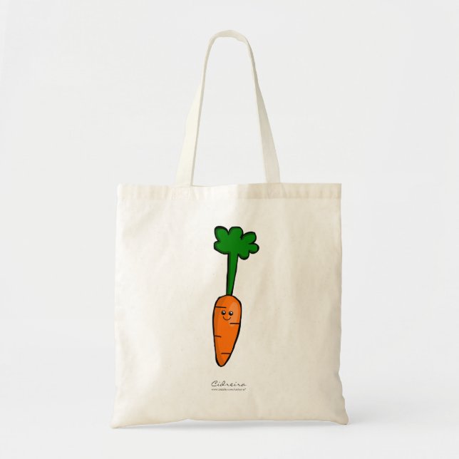 Bolso De Tela Zanahoria linda (Frente)