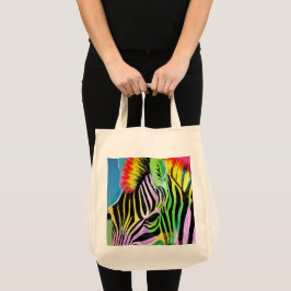 Bolso De Tela Zany Zebra