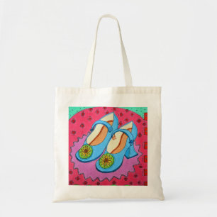 Bolso De Tela Zapatos azules
