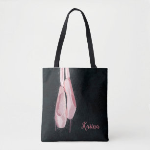 Bolso De Tela Zapatos de ballet rosa de arte pop