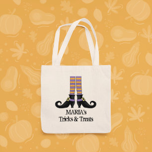Bolso De Tela Zapatos de Bruja Caprichosa de Halloween Truco o T
