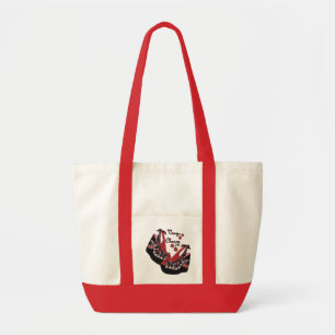 Bolso De Tela Zapatos de cerezo muy fuertes en RAB Rockabilly