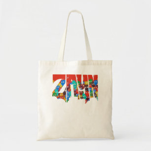 Bolso De Tela Zayn Malik NIL enfrenta el logo Raglan Baseball Te