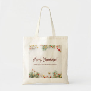 Bolso De Tela Zazzle Merry Christmas