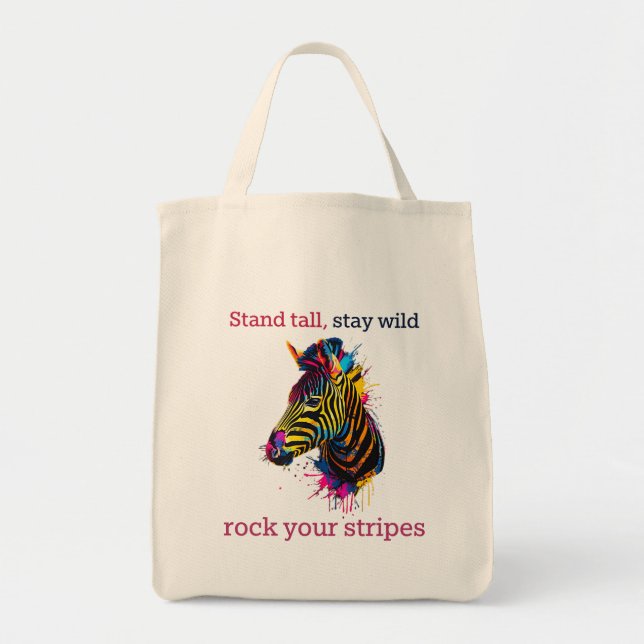 Bolso De Tela Zebra (Frente)