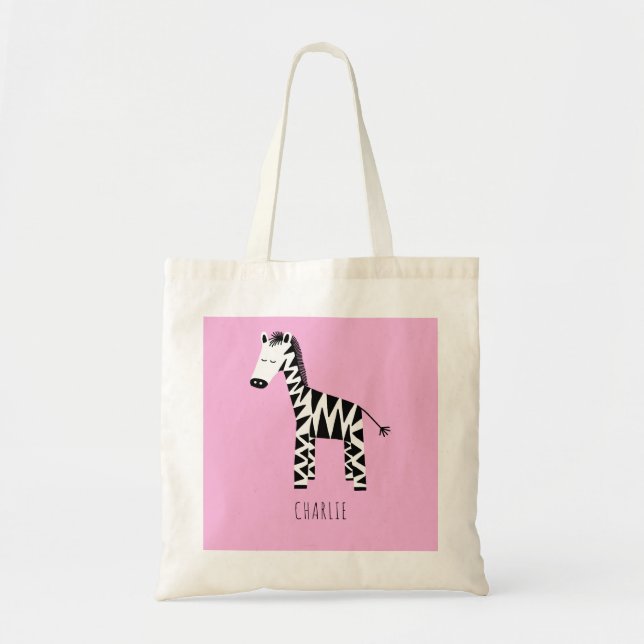 Bolso De Tela Zebra (Frente)
