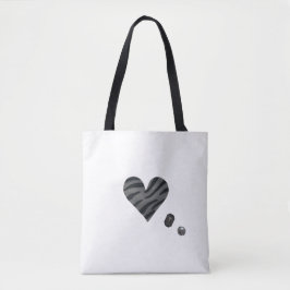 Bolso De Tela Zebra-heart