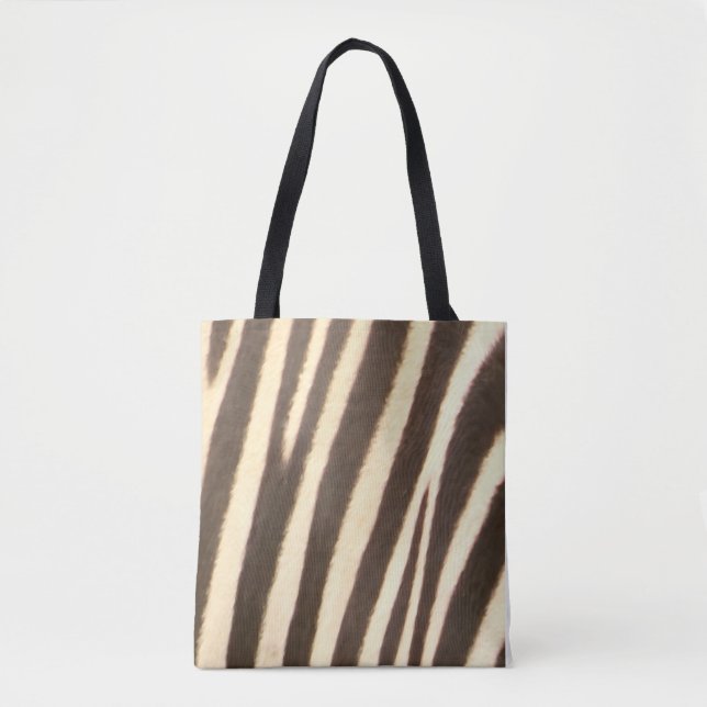 Bolso De Tela Zebra Print  (Anverso)
