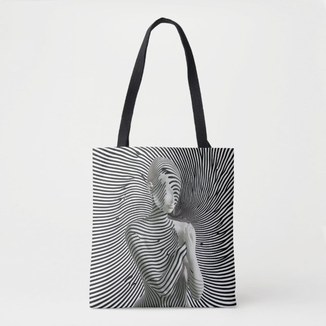 Bolso De Tela Zebra Woman (Anverso)