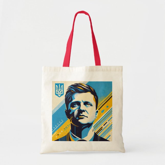 Bolso De Tela Zelenskyy Ukraine United24 Tote Bag (Frente)
