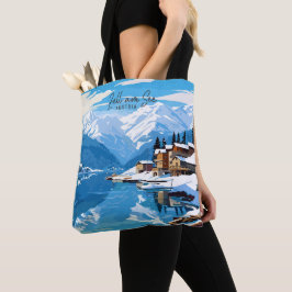 Bolso De Tela Zell am See Salzburg Austria Viaje de Arte Vintage