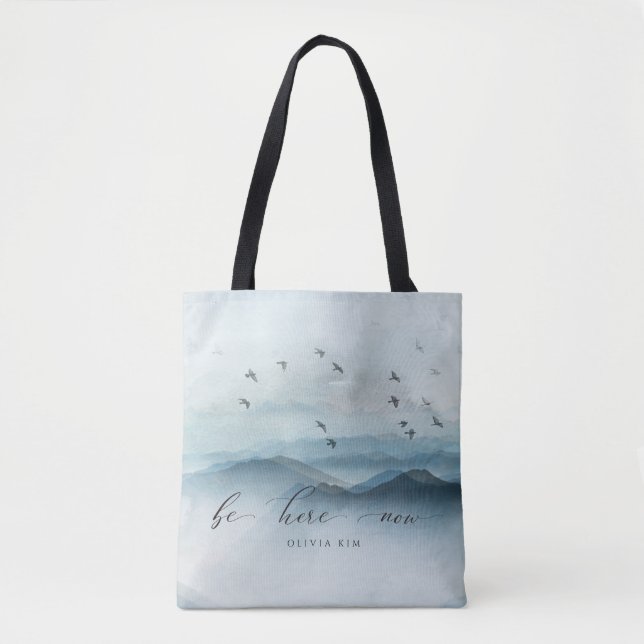 Bolso De Tela Zen Be Here Now Keepsake (Anverso)