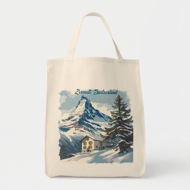 Bolso De Tela Zermatt, Suiza: Destinos icónicos (Frente)