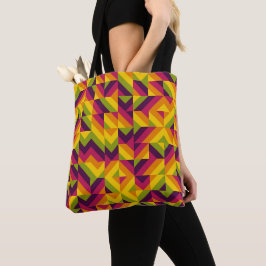 Bolso De Tela Zest Mosaic Chevron