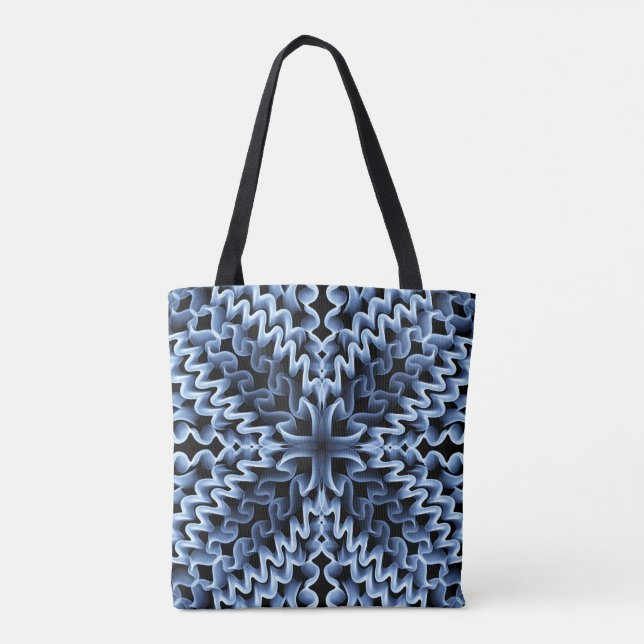Bolso De Tela Zig-Zag Tote Bag (Reverso)