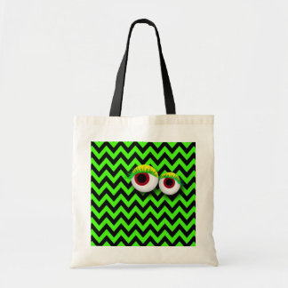 Bolso De Tela ZIGZAG eYe MONSTER : GReeN