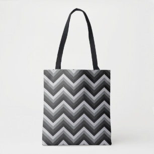 Bolso De Tela Zigzag retro Chevron del modelo