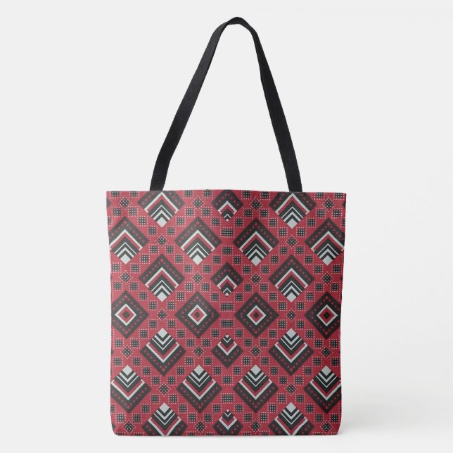 Bolso De Tela Zimbabwean Traditional Jira reRetso African Print  (Anverso)