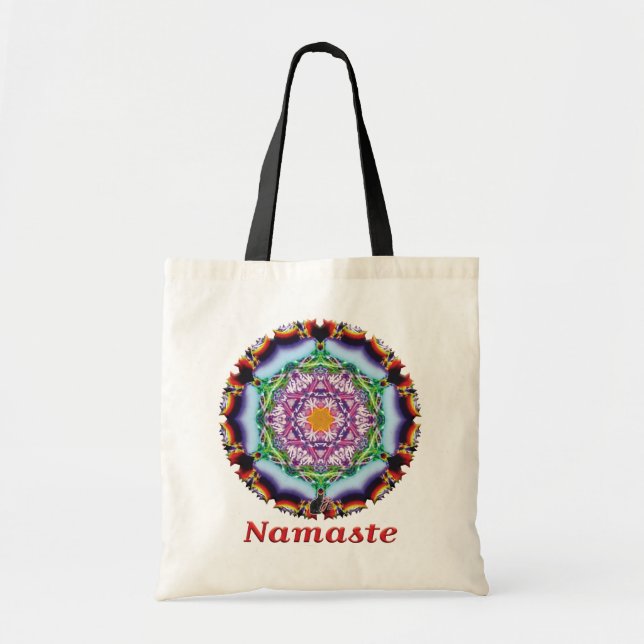 Bolso De Tela Zionesque Namaste Kaleidoscope (Frente)