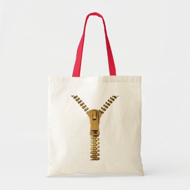 Bolso De Tela Zipper gigante (Frente)