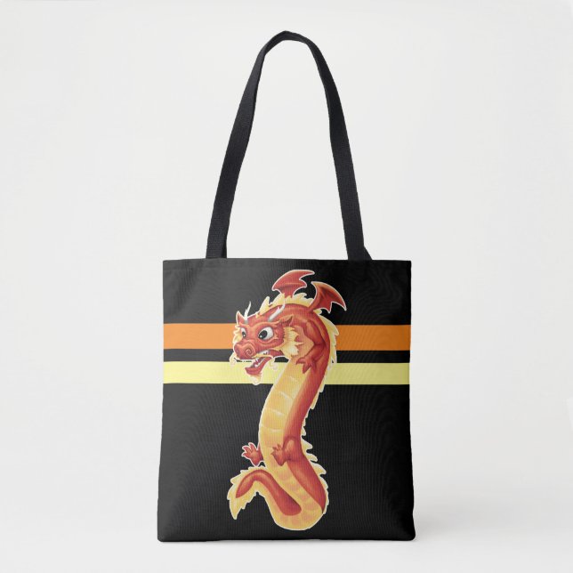 Bolso De Tela Zippy Dragon (Anverso)