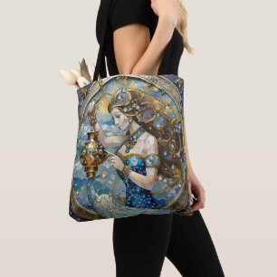 Bolso De Tela Zodiac - Aquarius El Aguador