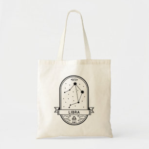BOLSO DE TELA ZODIAC BADGE CONSTELLATION LIBRA STROS