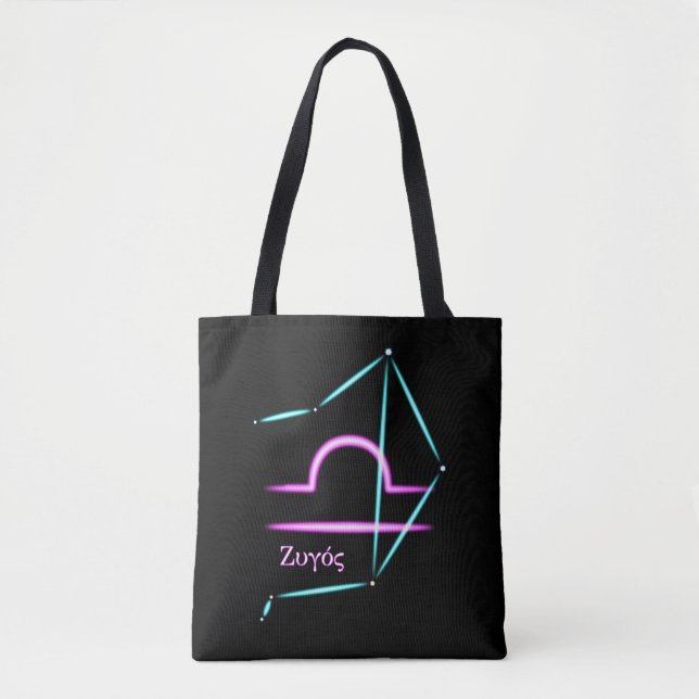 Bolso De Tela Zodiac Constellation Libra Tote Bag (Anverso)