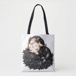 Bolso De Tela Zodiac Kawaii Neos Capricornio