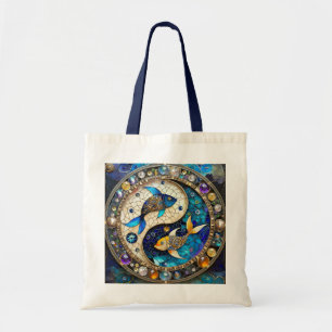 Bolso De Tela Zodiac - Pisces Fish Yin y Yang