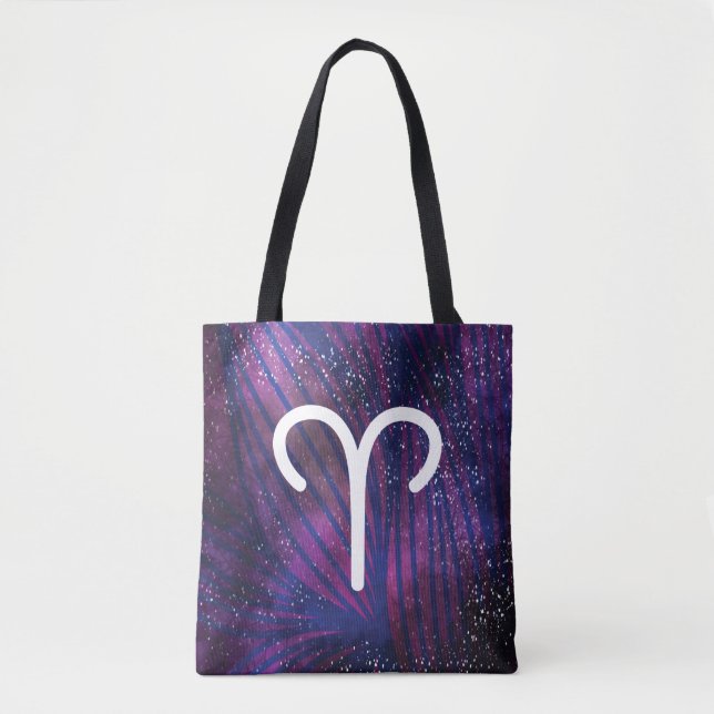 Bolso De Tela Zodiac Sign Tote - Aries (Anverso)
