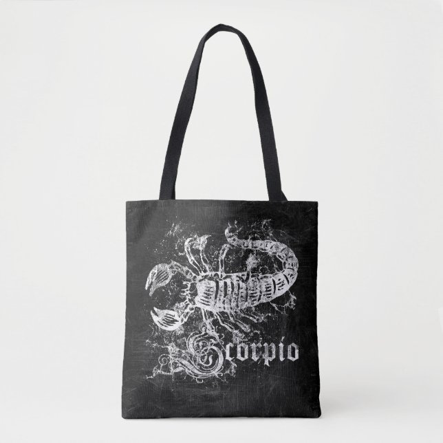 Bolso De Tela Zodiac Vintage Scorpio (Anverso)