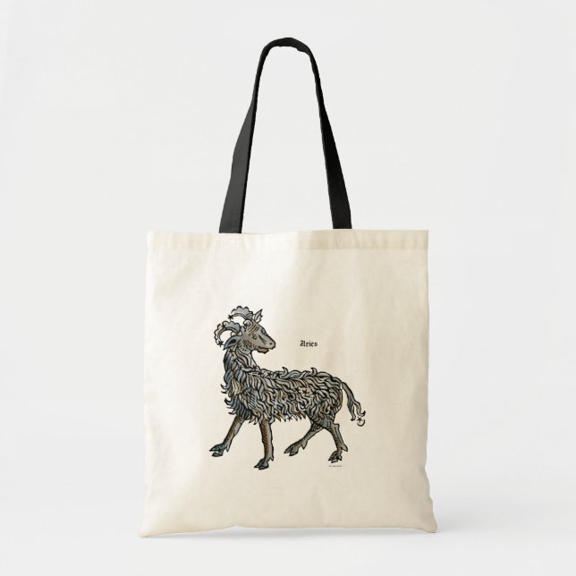 Bolso De Tela Zodiaco: Aries, 1482 (Frente)