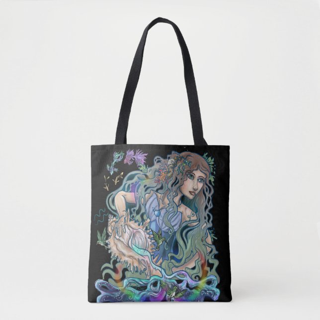 Bolso De Tela Zodiaco del acuario (Anverso)