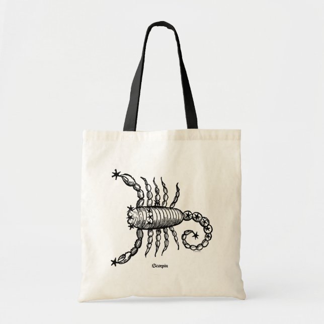 Bolso De Tela Zodiaco: Escorpión, 1482 (Frente)