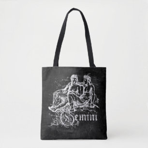 Bolso De Tela Zodiaco Géminis Vintage