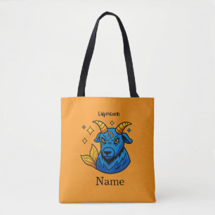 Bolso De Tela Zodíaco Místico Capricornio Cabra de Mar Astrologí