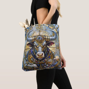 Bolso De Tela Zodiaco - Taurus El Toro