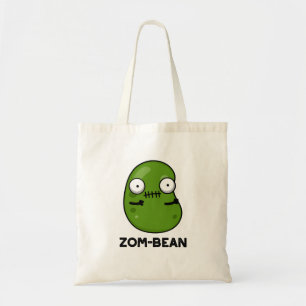 Bolso De Tela Zom-bean Funny Halloween Zombie Bean Pun