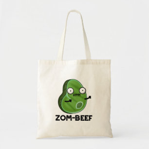 Bolso De Tela Zom-beef Funny Halloween Zombie Meat Pun