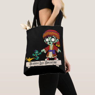 Bolso De Tela Zombie Aladdin y Genio Zombie