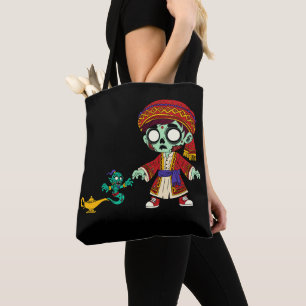 Bolso De Tela Zombie Aladdin y Genio Zombie