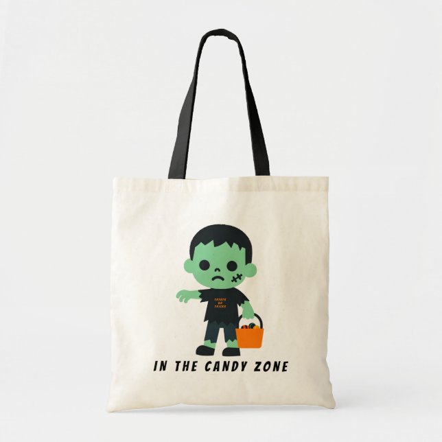 Bolso De Tela Zombie en la zona de los dulces (Frente)